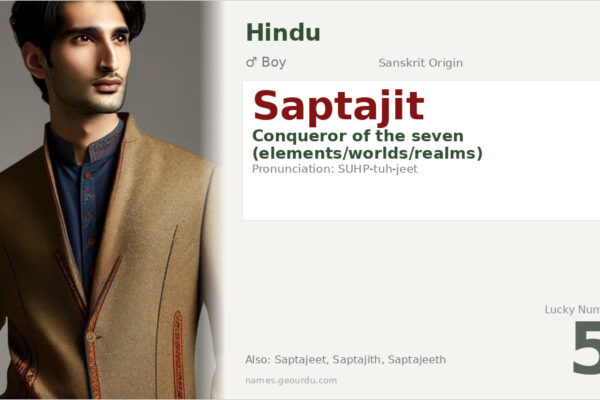 Saptajit Name Meaning — Sanskrit Origin, Hindu Boy Name & Details (2025)