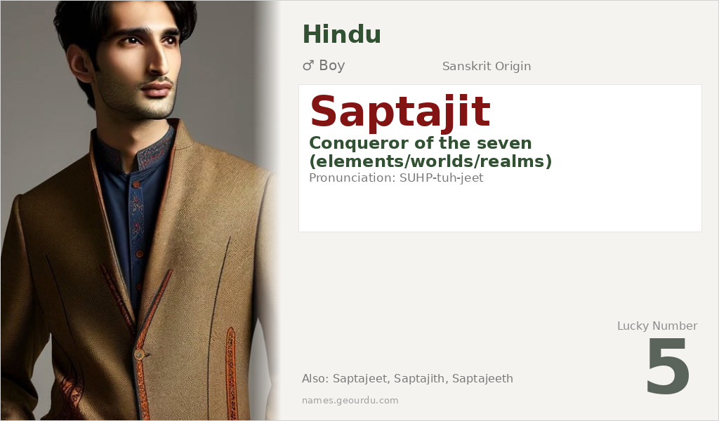 Saptajit Name Meaning and Details