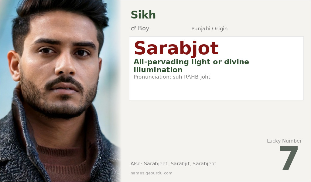 Sarabjot Name Meaning and Details