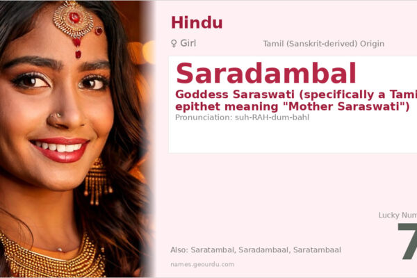 Saradambal Name Meaning — Tamil Origin, Goddess Saraswati & Details (2025)