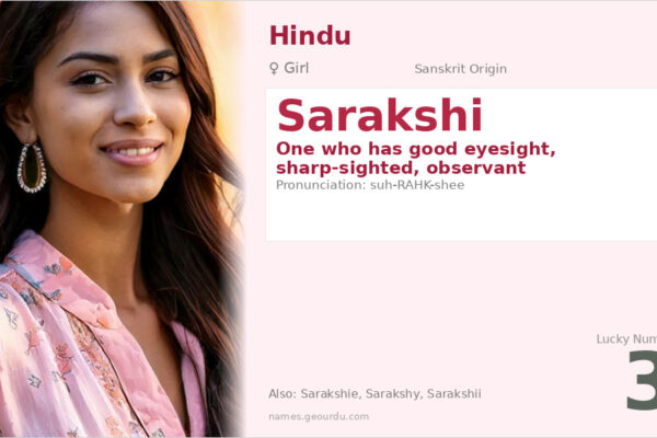 Sarakshi Name Meaning — Sanskrit Origin, Girl Name & Details (2025)