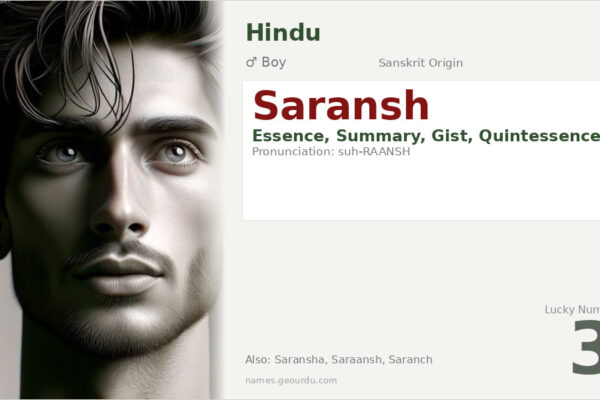 Saransh Name Meaning — Sanskrit Origin, Boy Name & Details (2025)