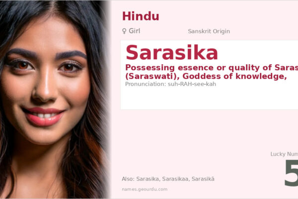 Sarasika Name Meaning — Sanskrit Origin, Girl Name & Details (2025)