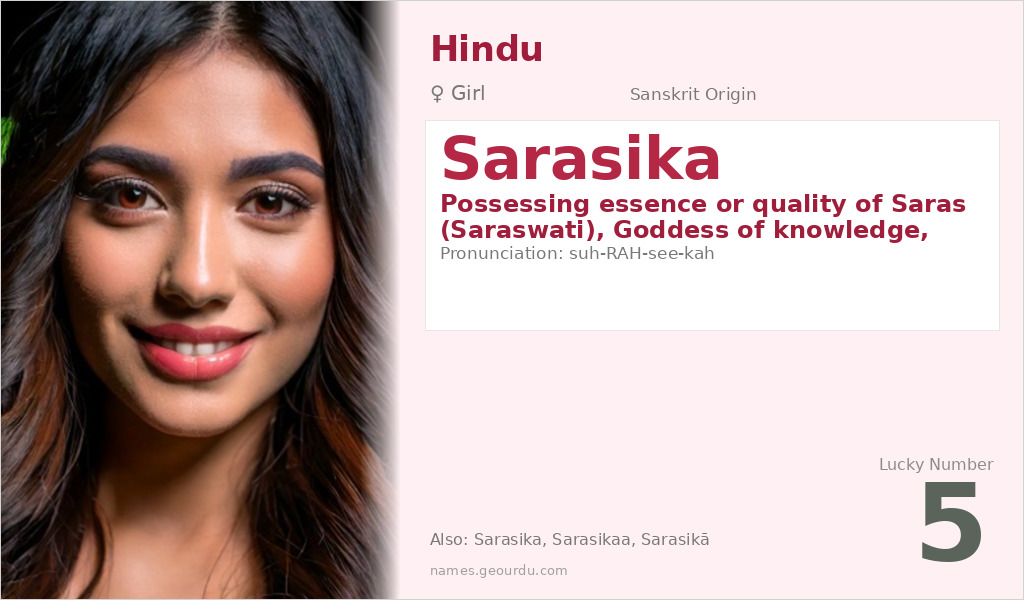 Sarasika Name Meaning and Details