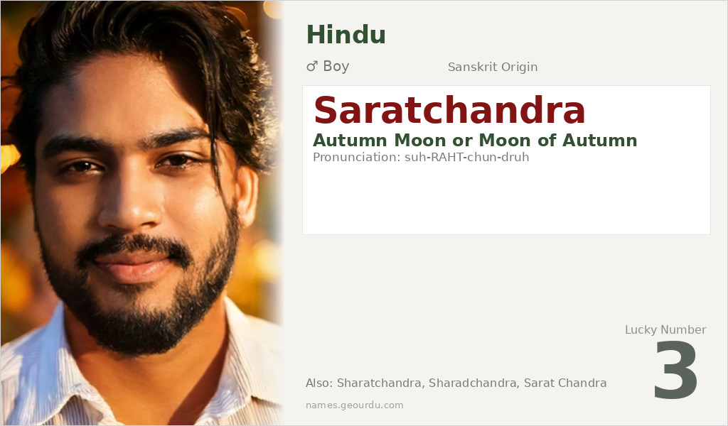 Saratchandra Name Meaning and Details