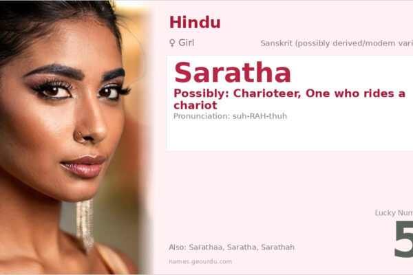Saratha Name Meaning — Origin, Gender & Details (2025)