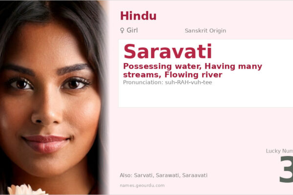 Saravati Name Meaning — Sanskrit Origin, Hindu Girl Name & Details (2025)