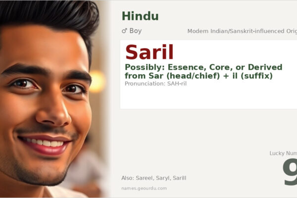 Saril Name Meaning — Origin, Gender & Details (2025)