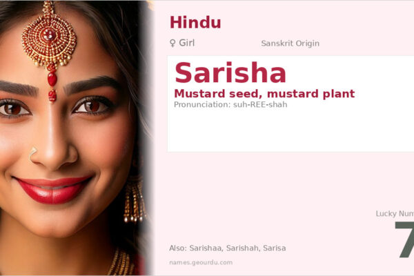 Sarisha Name Meaning — Sanskrit Origin, Girl Name & Details (2025)