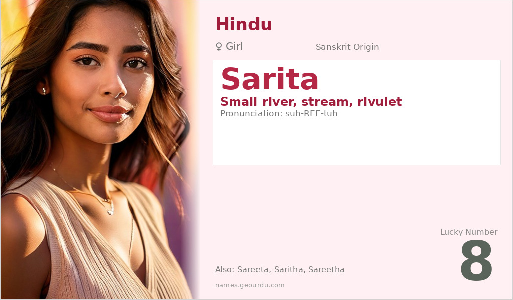 Sarita Name Meaning and Details
