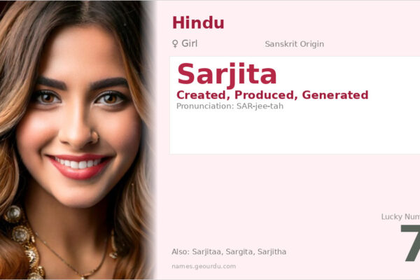 Sarjita Name Meaning — Sanskrit Origin, Girl Name & Details (2025)