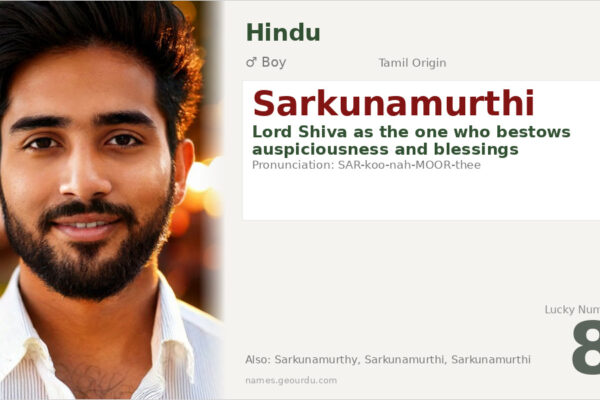 Sarkunamurthi Meaning — Tamil Hindu Boy Name & Details (2025)