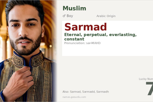 Sarmad Name Meaning — Eternal, Arabic Origin & Details (2025)