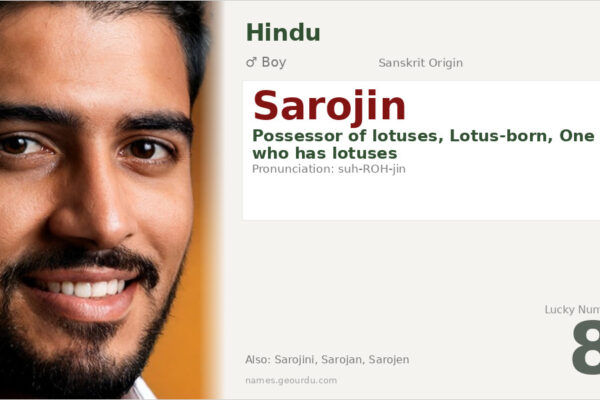 Sarojin Name Meaning — Sanskrit Origin, Boy Name & Details (2025)