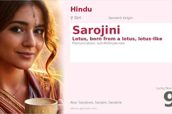 Sarojini Name Meaning — Sanskrit Origin, Girl Hindu Name & Details (2025)