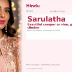 Sarulatha Name Meaning and Details