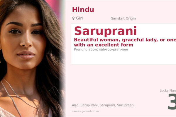 Saruprani Name Meaning — Sanskrit Origin, Girl Name & Details (2025)