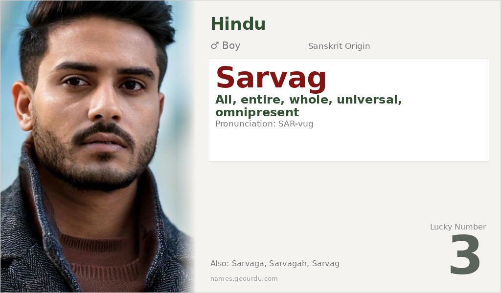 Sarvag Name Meaning and Details