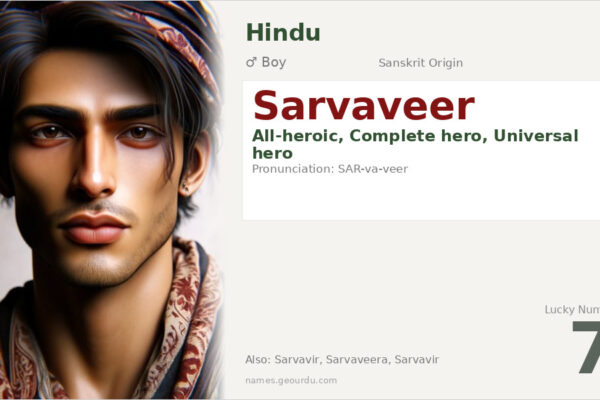 Sarvaveer Name Meaning — Sanskrit Origin, Boy Hindu Name & Details (2025)