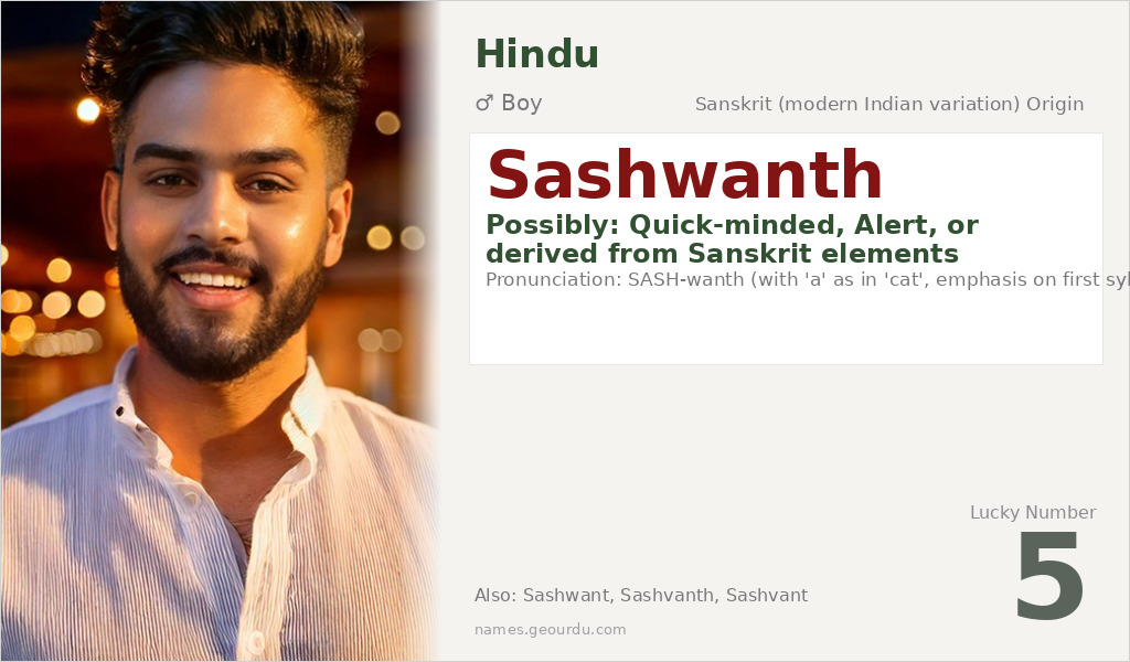 Sashwanth Name Meaning and Details