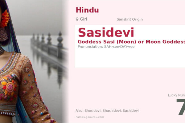 Sasidevi Meaning — Sanskrit Origin, Girl Name & Details (2025)