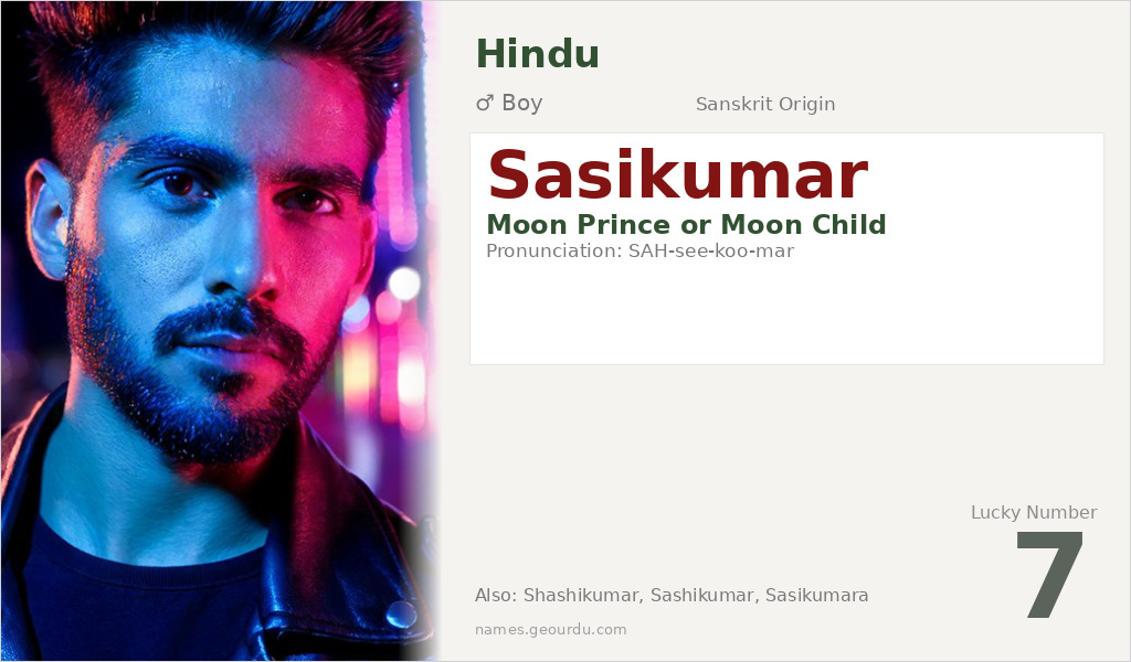 Sasikumar Name Meaning and Details