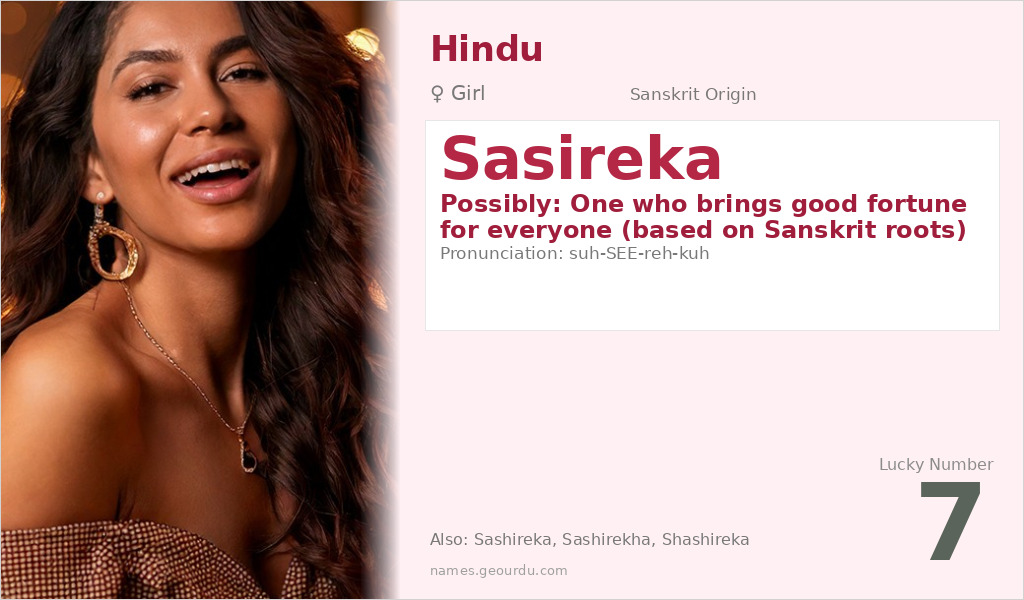 Sasireka Name Meaning and Details