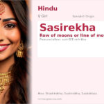 Sasirekha Name Meaning and Details