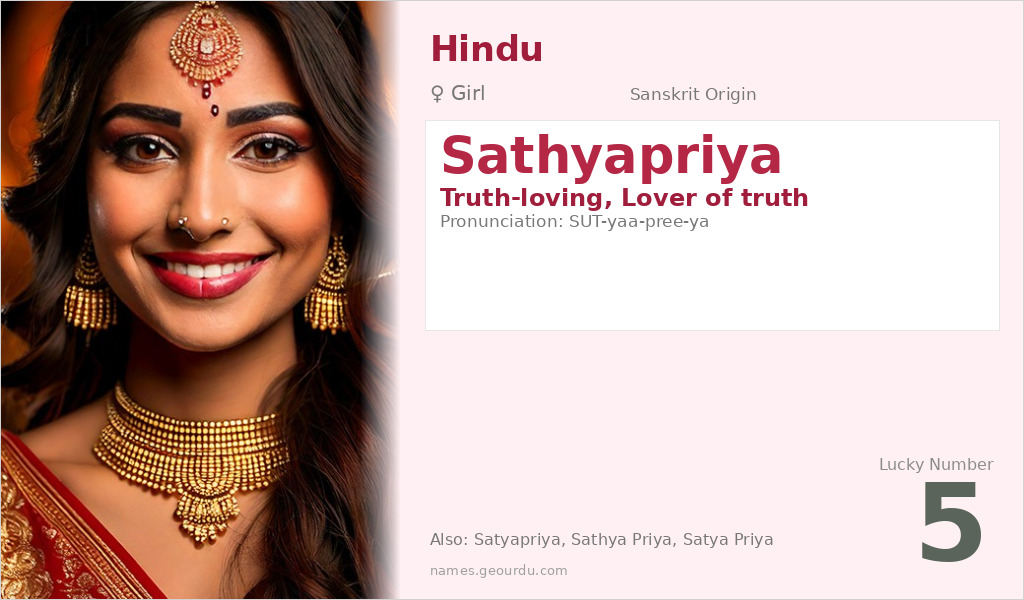 Sathyapriya Name Meaning and Details