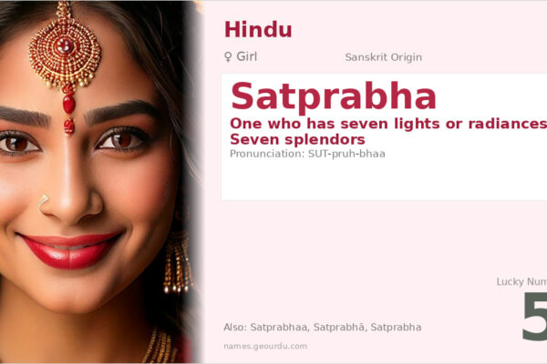 Satprabha Name Meaning — Sanskrit Origin, Girl Hindu Name & Details (2025)