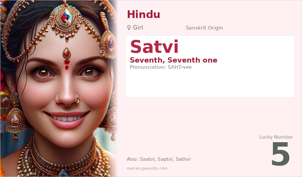 Satvi Name Meaning and Details