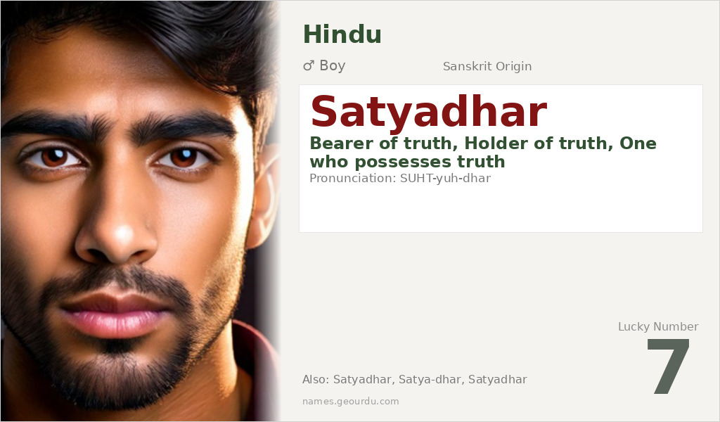 Satyadhar Name Meaning and Details