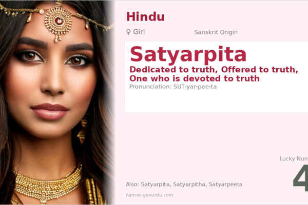 Satyarpita Meaning — Sanskrit Origin, Girl Name & Details (2025)