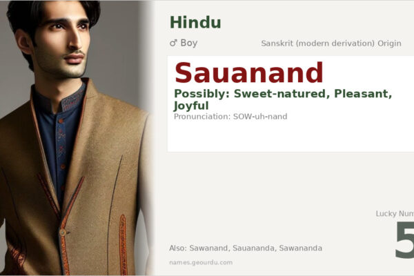 Sauanand Name Meaning — Origin, Gender & Details (2025)