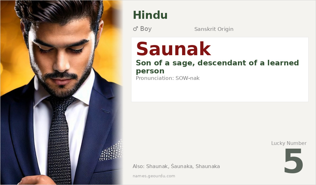 Saunak Name Meaning and Details