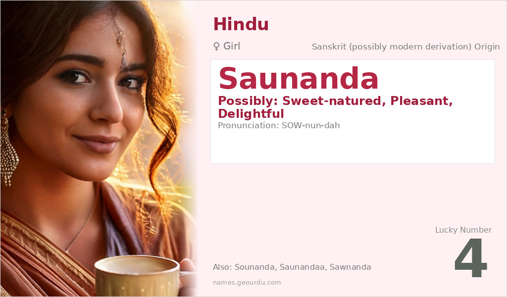 Saunanda Name Meaning and Details