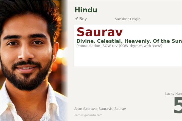 Saurav Name Meaning — Divine Origin, Boy Name & Details (2025)