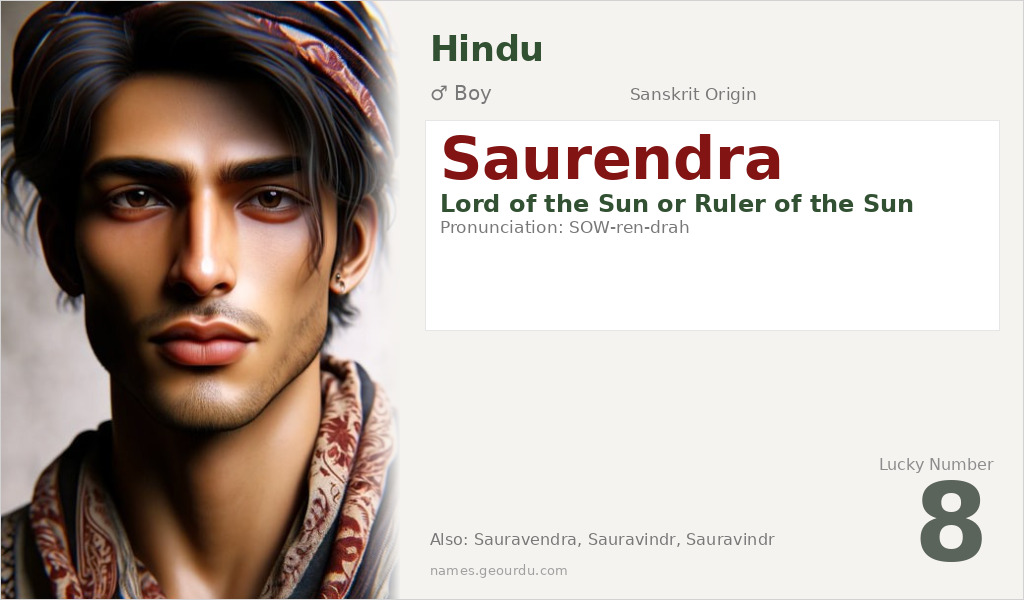 Saurendra Name Meaning and Details