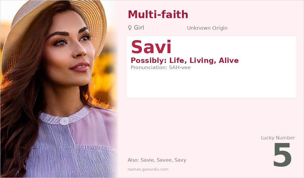 Savi Name Meaning and Details