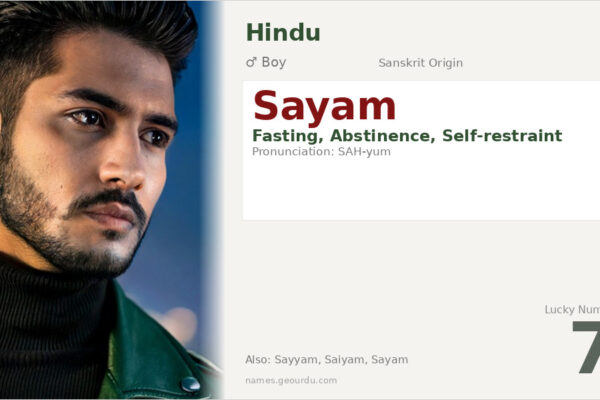 Sayam Name Meaning — Origin, Gender & Details (2025)