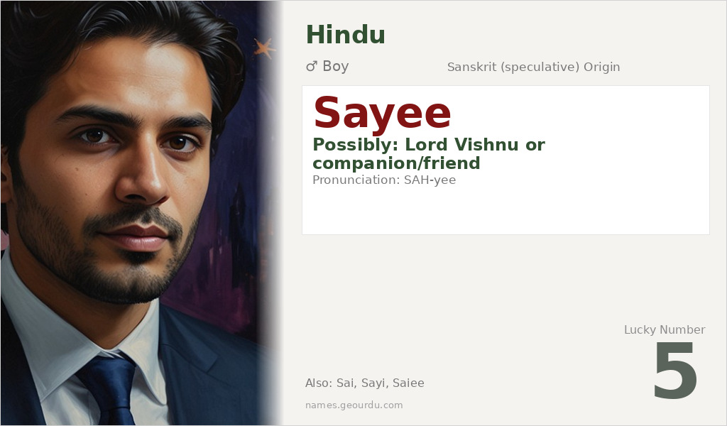 Sayee Name Meaning and Details