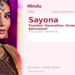 Sayona Name Meaning and Details