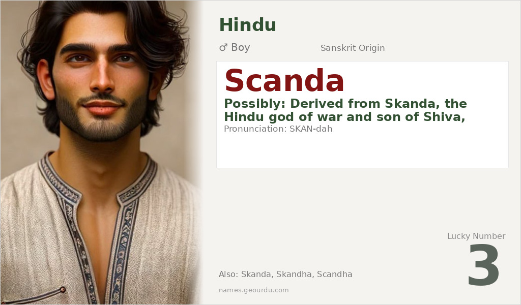 Scanda Name Meaning and Details
