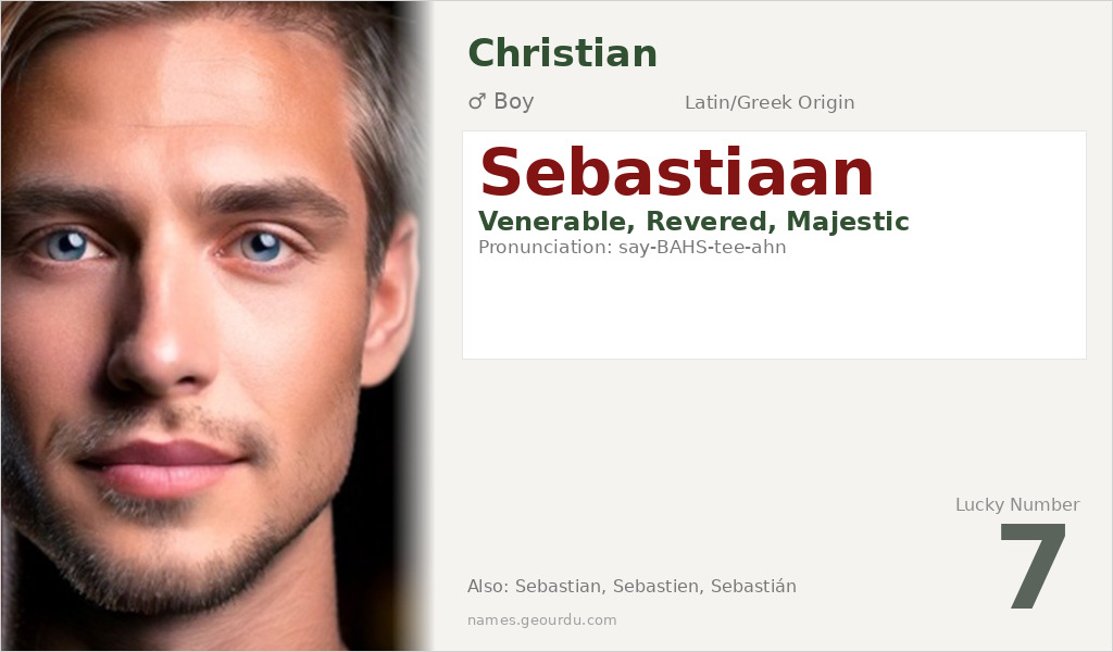 Sebastiaan Name Meaning and Details