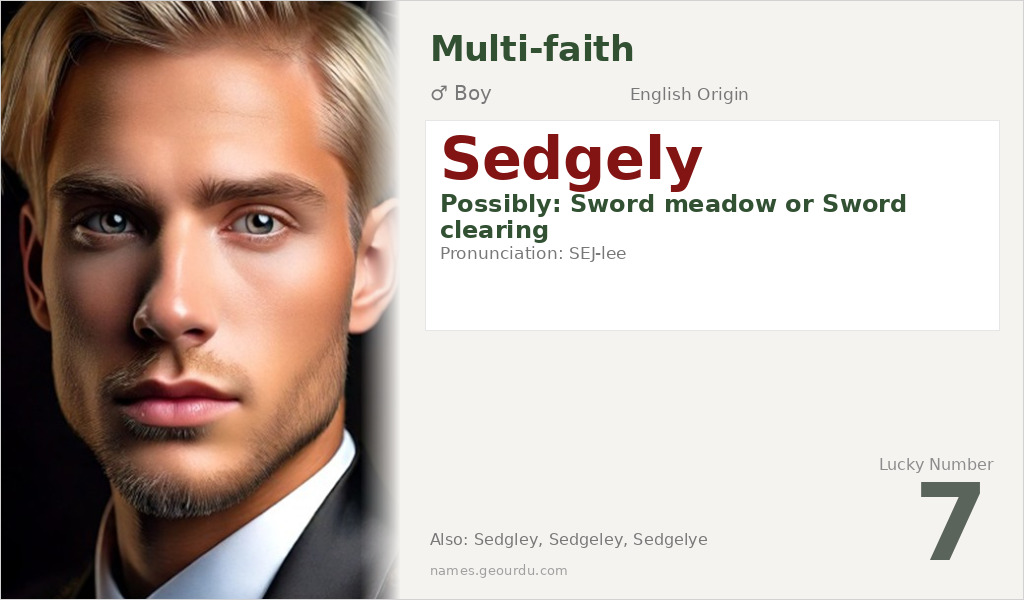 Sedgely Name Meaning and Details