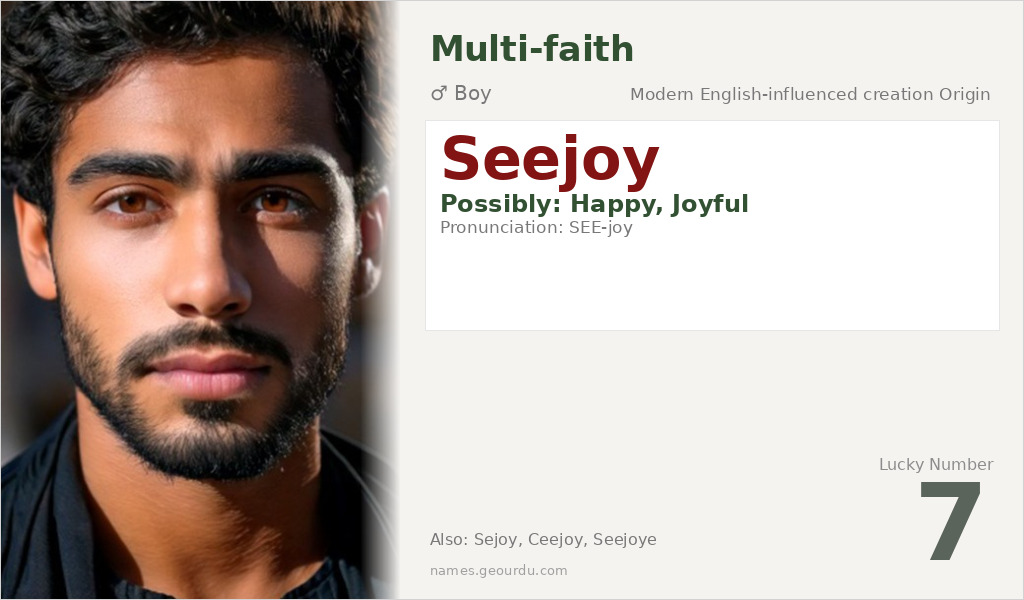 Seejoy Name Meaning and Details