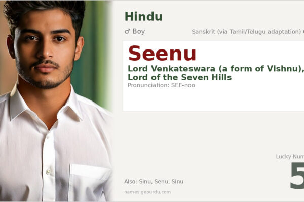 Seenu Name Meaning — Origin, Gender & Details (2025)
