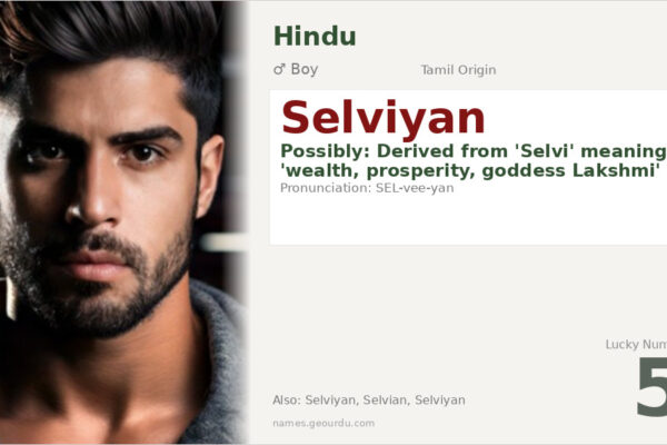 Selviyan Name Meaning — Tamil Origin, Boy Name & Details (2025)