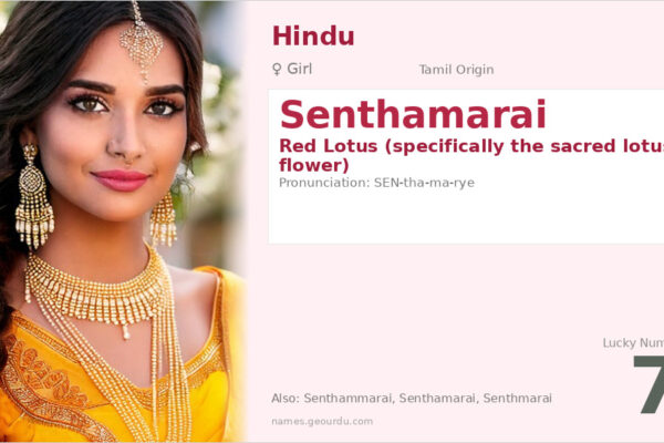 Senthamarai Name Meaning — Red Lotus Origin, Girl Hindu Name (2025)