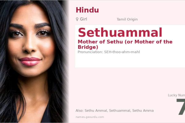 Sethuammal Meaning — Tamil Origin, Girl Name & Details (2025)